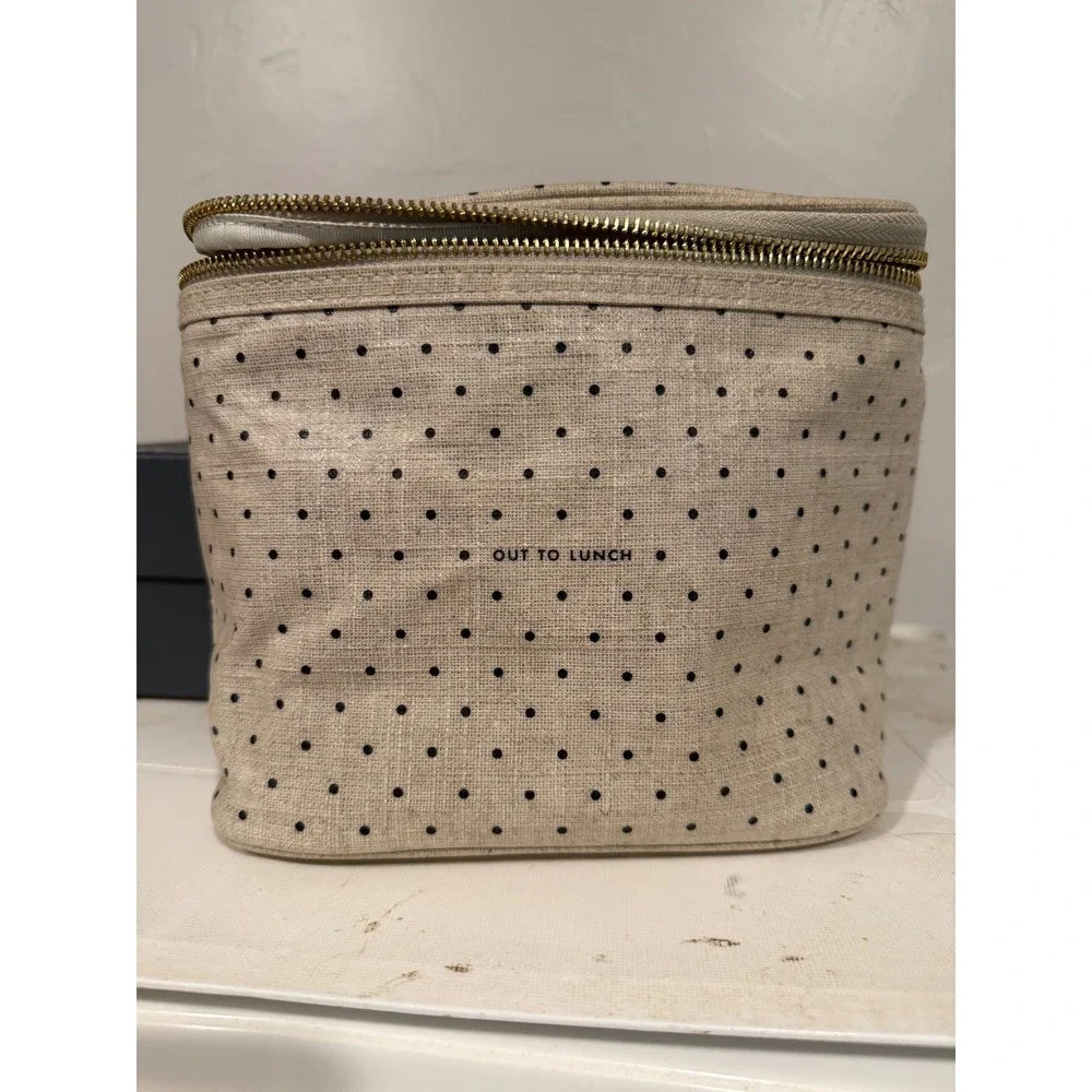 Kate Spade Lunch Tote Womens OS Beige Polka Dot Good Out To Lunch Insulated Bag
